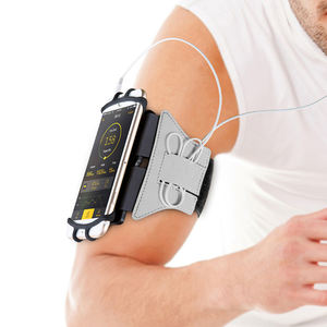 Brazalete deportivo personalizado para gimnasio, soporte para teléfono, brazalete universal para teléfono móvil, correa para muñeca, pulseras de silicona para correr y ciclismo - Product Image 3