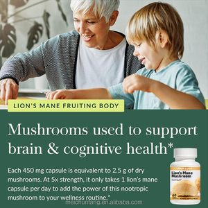Cápsulas de Melena de León de Marca Privada con Beta Glucanos para <span class=keywords><strong>el</strong></span> Flujo Cognitivo y <span class=keywords><strong>el</strong></span> Bienestar del Equilibrio Sistémico en Adultos - Product Image 2