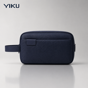 Sac de toilette pour <span class=keywords><strong>homme</strong></span> personnalisé en <span class=keywords><strong>cuir</strong></span> PU, <span class=keywords><strong>pochette</strong></span> de voyage, organiseur de cosmétiques avec poignée, fabricant OEM ODM, étiquette privée - Product Image 1