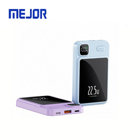 Cargador de Teléfono Portátil Super Mini con Pantalla LED, Logotipo Personalizado, 22.5W, Tipo-C, Batería Externa Inalámbrica de 10000mAh
