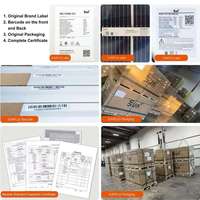 Panneau solaire photovoltaïque bifacial Sunplus N-type 585W à double verre, efficacité 23,4%, taille des cellules 182mmx182mm, garantie linéaire de 30 ans