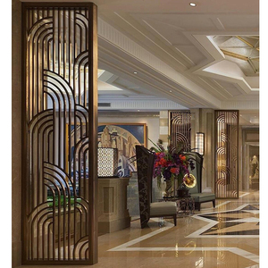 Panneaux de séparation en verre métallique mobiles ovales personnalisés par le fabricant, cadre en acier inoxydable, écran de séparation de pièce - Product Image 4