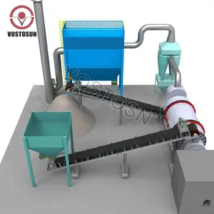 Quartz Drier Three Cylinder Stainless Steel Rotary Drum Clay Gypsum Plaster Dryer System Plant River Sand Drying Production Line