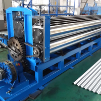 Máquina de fabricación de láminas de techo de acero tipo barril de venta directa Máquina de fabricación de láminas de techo de hierro de barril corrugado
