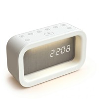 Lampu Tidur Bayi Private Label dengan Jam Alarm 16 Suara Menenangkan Lampu Bangun Tidur LED Dapat Diredupkan Timer Baterai Termasuk