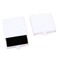 Boîtes à tiroirs rigides écologiques blanches et noires avec laminage mat et doublure en éponge, formes personnalisées pour étuis de téléphone, foulards, vêtements