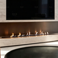 Inserts pour foyer à alcool, cheminée à éthanol décorative, cheminée panoramique sans fumée, articles de décoration intérieure pour salon