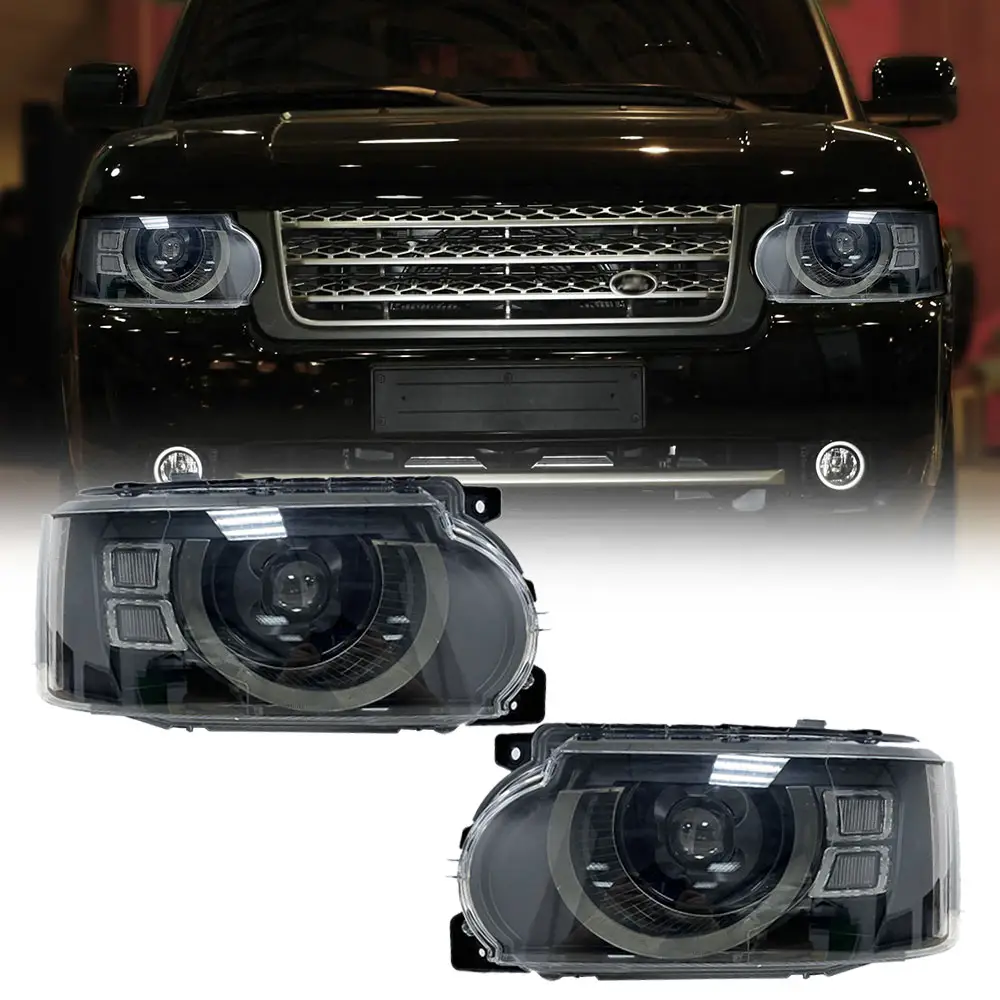Chegada nova LED Farol Para Land Rover Range Rover Vogue 2010 2011 2012 L322 Atualizar Para Defender Cabeça Lâmpada Esquerda Direita