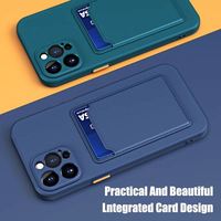 Étui de téléphone en silicone TPU antichoc pour 15/14/13/12/11 Pro Max, coque arrière en silicone liquide, protection