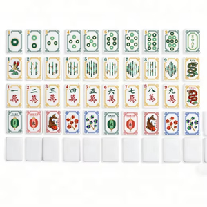 Fichas de Mahjong Americanas de Acrílico de Una Sola Capa, Personalizadas y de Lujo - 160 Fichas Grabadas Estilo Playa - Product Image 3