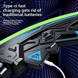 Épée Jouet LED 7 Couleurs Lumineuse <span class=keywords><strong>avec</strong></span> Lame Rotative et Effet Sonore, Rechargeable Type-C, Double Lame Combinable – Cadeau Idéal pour Enfants et Adultes, Fêtes - Product Image 4
