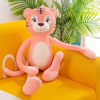 Jouets en peluche mignons unisexes Lion et Singe à longues pattes, oreillers en tissu peluche, techniques de lavage, vente en gros, fabricant de cadeaux