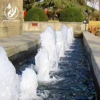 Fontaine à bulles artistique en acier inoxydable Water Crown, sculpture aquatique moderne pour hôtels de luxe, bureaux, centres commerciaux et piscines