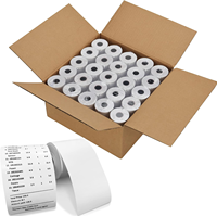 Rouleaux de reçus thermiques 80x80 économiques sans mandrin 55 70gsm blancs pour commandes en gros