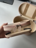 Ensemble de trousses de toilette en cuir vegan Saffiano avec lettres personnalisées, sac de rangement transparent en PVC, grande capacité, sac de voyage pour articles de toilette