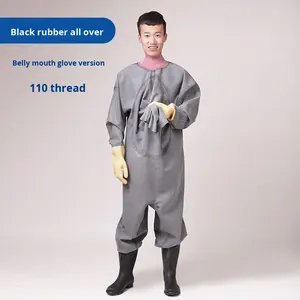 Cuissardes en caoutchouc épaissi imperméables en une pièce pour la pêche, le lavage de voiture, le creusement de racine de lotus pour les entraînements de sports nautiques - Product Image 6