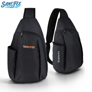 Hot bán cho thể thao hàng ngày 600D Ripstop Polyester với 1x Hidden Side Pocket thoải mái Crossbody Sling Ba lô - Product Image 2