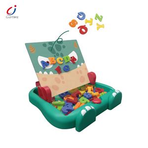 Papan Gambar Mainan Anak Portabel DIY Belajar Alfabet Puzzle Magnet Hewan - Product Image 6