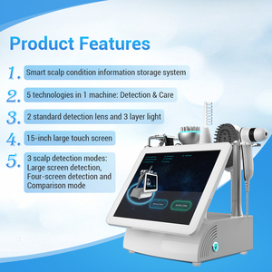 Newest Portable 5 in 1 Hair Growth Comb <b>Brush</b> Head <b>Scalp</b> Massager Machine <b>Scalp</b> Analyzer with Comparison Mode - Product Image 3