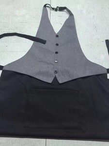 Delantal de <span class=keywords><strong>barbero</strong></span> de mezclilla personalizado con bolsillo de cuero - Product Image 6