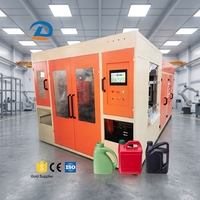Máquina de moldeo por soplado Jerrycan de botellas de plástico HDPE completamente automática de alta velocidad Máquina de moldeo por soplado por extrusión Jerry Can Precio