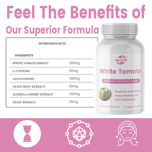 Nouveau produit HACCP : Capsules de tomate blanche de qualité alimentaire, capsules de tomate cristalline pour le blanchiment de la peau - Product Image 2