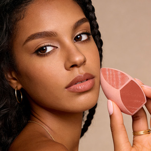 Nueva Esponja de Maquillaje de Moda, Esponja Mezcladora de Maquillaje de Cuero Sintético con Huella Dactilar, Multicolor - Product Image 4