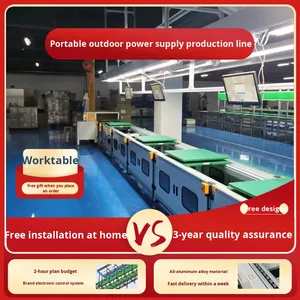 Máquinas de corte de plástico de circulación de cadena de alta velocidad Línea de montaje de batería de fosfato de hierro y litio para triciclos eléctricos - Product Image 4