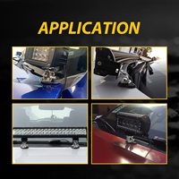 2 Soportes Universales de Montaje con Abrazadera para Luces LED de Trabajo en Pilar A y Capó para Jeep Wrangler, Camionetas, SUV y Accesorios Todoterreno