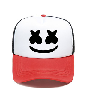 Casquette de baseball unisexe 100% en maille à motif visage souriant <span class=keywords><strong>AliExpress</strong></span>, protection solaire, style camionneur, best-seller transfrontalier - Product Image 3