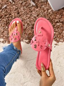 Sandales de créateur pour femmes, mules en cuir respirantes d'été, tongs décontractées de marque tendance pour l'extérieur - Product Image 4