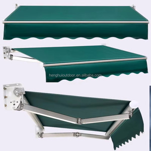 Toldo retráctil barato <span class=keywords><strong>para</strong></span> patio, toldo parasol, cubierta <span class=keywords><strong>para</strong></span> patio <span class=keywords><strong>exterior</strong></span>, manivela manual - Product Image 1