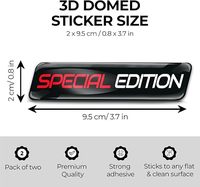 Autocollants personnalisés en gel 3D GASSER en silicone pour pare-chocs de voiture, emblèmes, badges pour casque de moto OEM