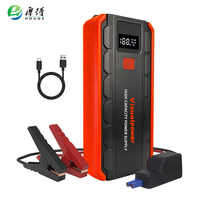 Jump Starter Mobil 6000A Arus Puncak dengan Klem Pintar, Paket Booster Portabel 12V untuk Mesin Bensin & Diesel, Termasuk Kotak