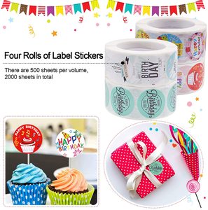 Etiqueta Adhesiva de Papel para Embalaje de Regalos Reciclable con Impresión Offset de Logotipo Personalizado - Product Image 2
