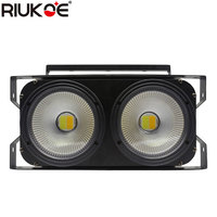 Projecteur LED COB RGBW 200W à 2 optiques, contrôle DMX, pour scène, église, théâtre et spectacles