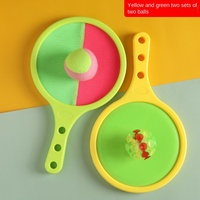 FDFIT Balle à ventouse en plastique pour enfants, raquette élastique avec cible collante, jouet interactif parent-enfant, entraînement d'intégration sensorielle