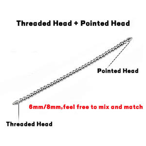 Catéter uretral de castidad masculina de acero inoxidable ajustable extra largo, varilla de sonido, cuentas uretrales para hombres, Juguetes sexuales anales - Product Image 6