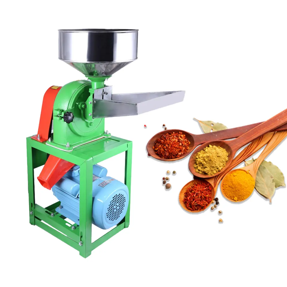 Chilli Grinding Machine 220V Grain Crusher 40-60kg/h Wheat Milling Machine Herb Cocoa Bean Grinder