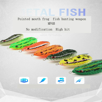 LUTAC leurre grenouille de pêche souple appât artificiel pour leurres de pêche spinners topwater Acier fin à haute teneur en carbone crochet simple 60mm14g
