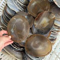 En gros Agate Sous-verre Cristal Artisanat Sculpté Gemme Plaque Nature Tranche Agate Pierre Sous-verre Ensemble pour Boire Tasse