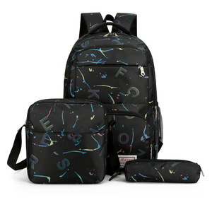 Nueva mochila de tela Oxford de gran capacidad, informal y versátil <span class=keywords><strong>con</strong></span> estampado de letras, mochila escolar para estudiantes de secundaria para niñas - Product Image 2