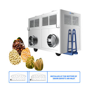 Kingfit Refroidisseur de stockage de céréales portable écologique avec refroidissement et chauffage par compresseur, ventilation, contrôle PLC, haute productivité - Product Image 1