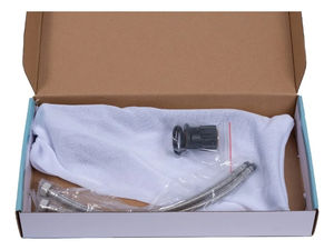 Grifo de Cocina Monomando de Agua Fría y Caliente con Diseño de Goma Negra Giratorio de 360 Grados para Fregaderos de Hotel y <span class=keywords><strong>Canillas</strong></span> de Cocina - Product Image 6