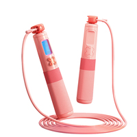 Corde à sauter numérique électronique intelligente sans fil de haute qualité avec compteur, poignée en mousse, fil d'acier recouvert de PVC, unisexe, pour le fitness
