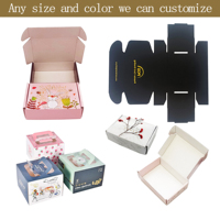 Boîte cadeau pliante en carton ondulé écologique et biodégradable, emballage personnalisé en carton, boîtes d'expédition en papier OEM avec logo