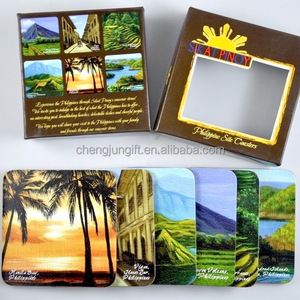 Conjunto de Porta-Copos de Cortiça MDF Ecológico de Alta Qualidade com Diâmetro de 90mm, Embalagem em Caixa Plástica, Impressão de Seus Designs - Product Image 4