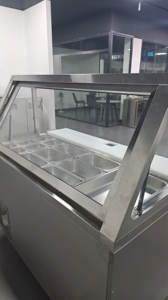 Vente en gros de 18 casseroles 4 pieds ascenseur pour porte en verre couvercle salade sandwich pizza restauration rapide vitrine équipement de réfrigération - Product Image 5