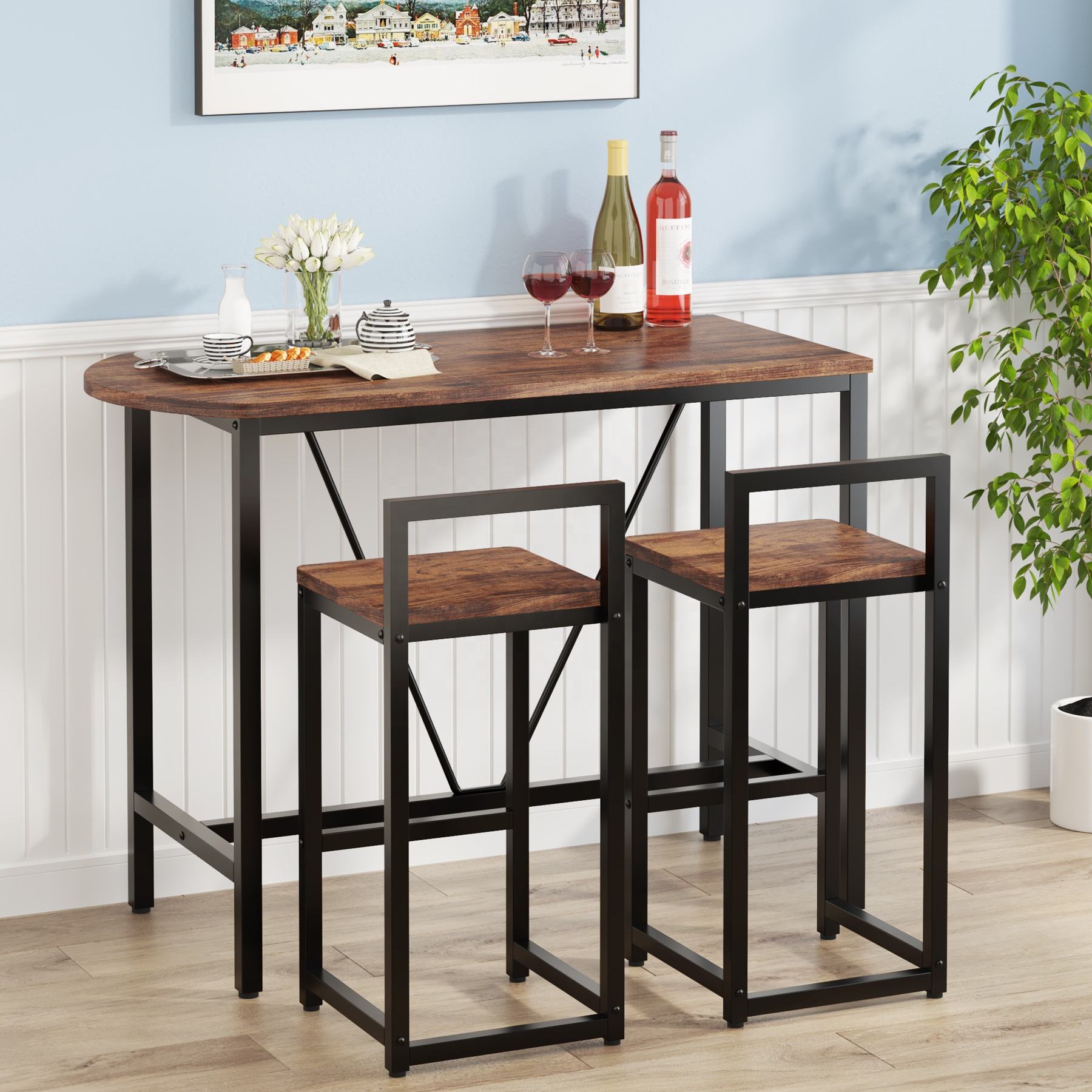 Tribesigns 2-Person Counter Height Dining Set Stylish Functional