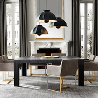 RH Chaise de salle à manger moderne en EVA, 2 styles avec coussin en tissu doux et pieds en métal, pour la maison et le restaurant